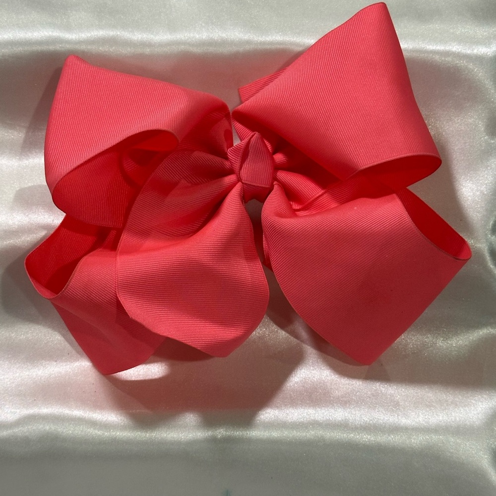 Pink Hair Bow - Large Grosgrain. Bundle 2+ for savings on shipping